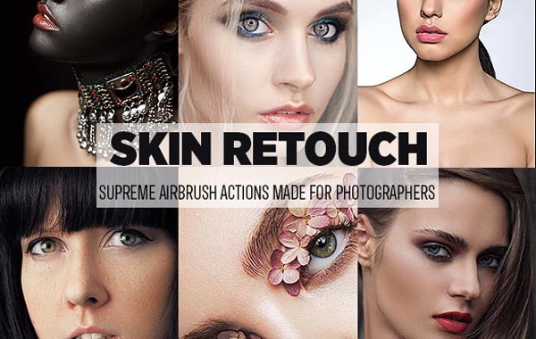 简单易用的皮肤修饰PS动作(Easy Skin Retouch Photoshop Actions)