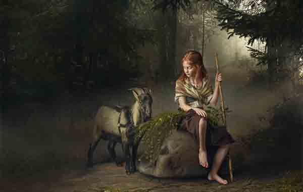 Girl with Goat & Flowers: Post Processing Video – Dmitry Usanin