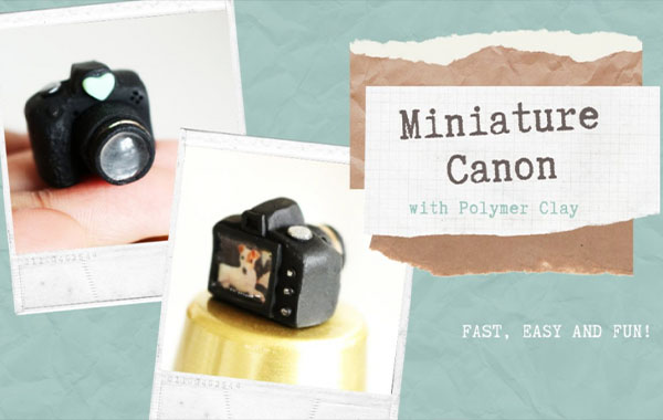 Learn to sculpt a miniature camera with polymer clay
