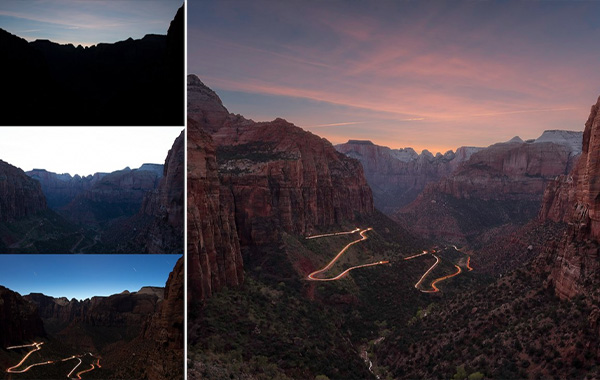 “Time Blend” Photo Editing: A Method to Blend Multiple Exposures