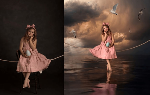 海边美女-PS女孩人像海边照片合成视频教程-Coastal Beauty – Studio to Seaside Composite Editing Workshop – Summerana