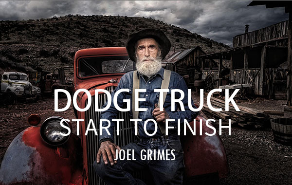 混合频闪灯和环境光拍摄生动人像摄影教程-Dodge Truck-Start to Finish -Joel Grimes Photography