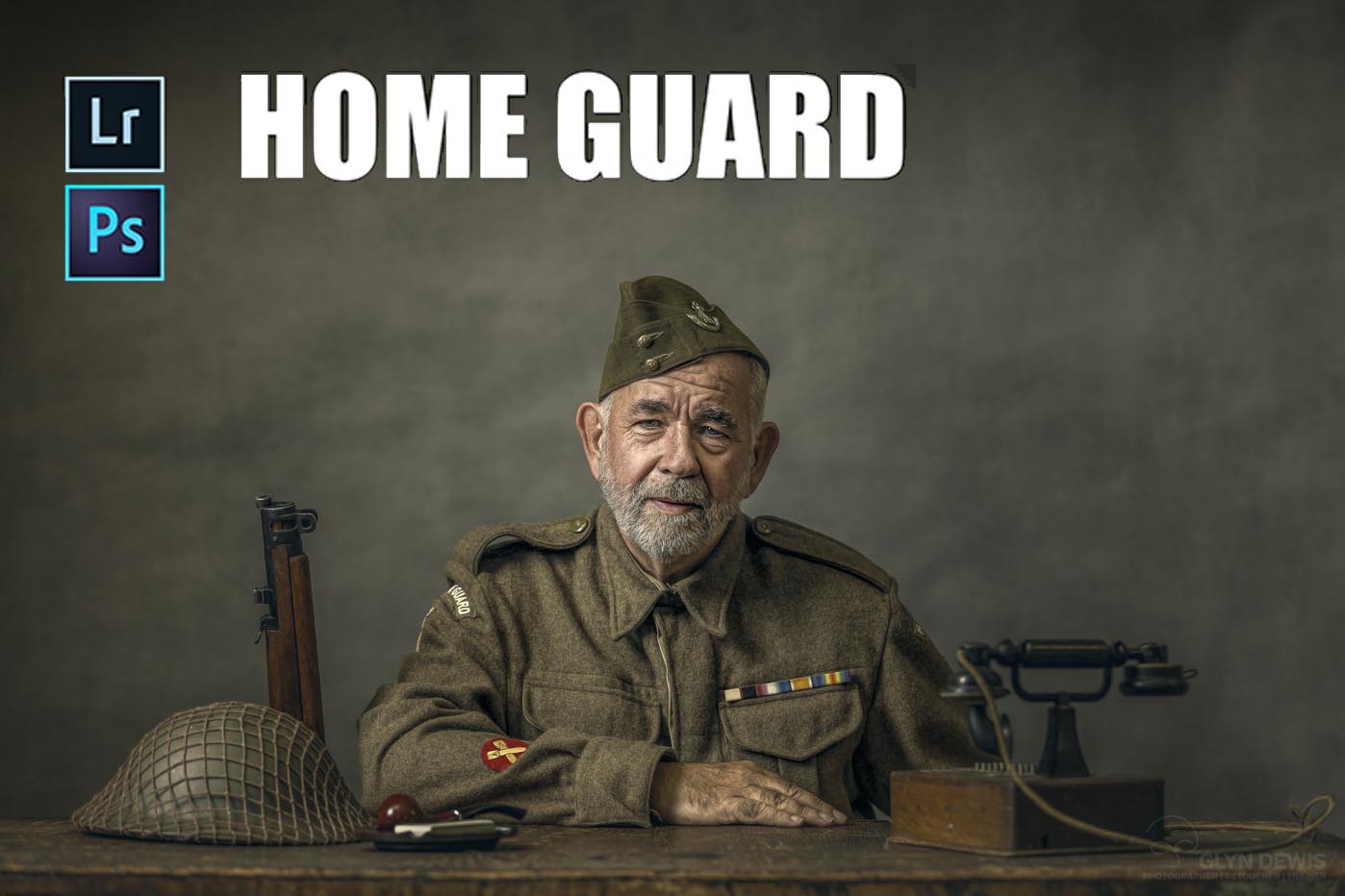 军官完整拍摄到后期处理视频教程-Glyn Dewis – Homeguard Complete Retouching Workflow
