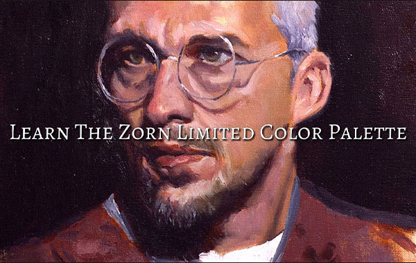 油画-了解Zorn Palette调色板-Oil Painting – Learn the Zorn Limited Color Palette
