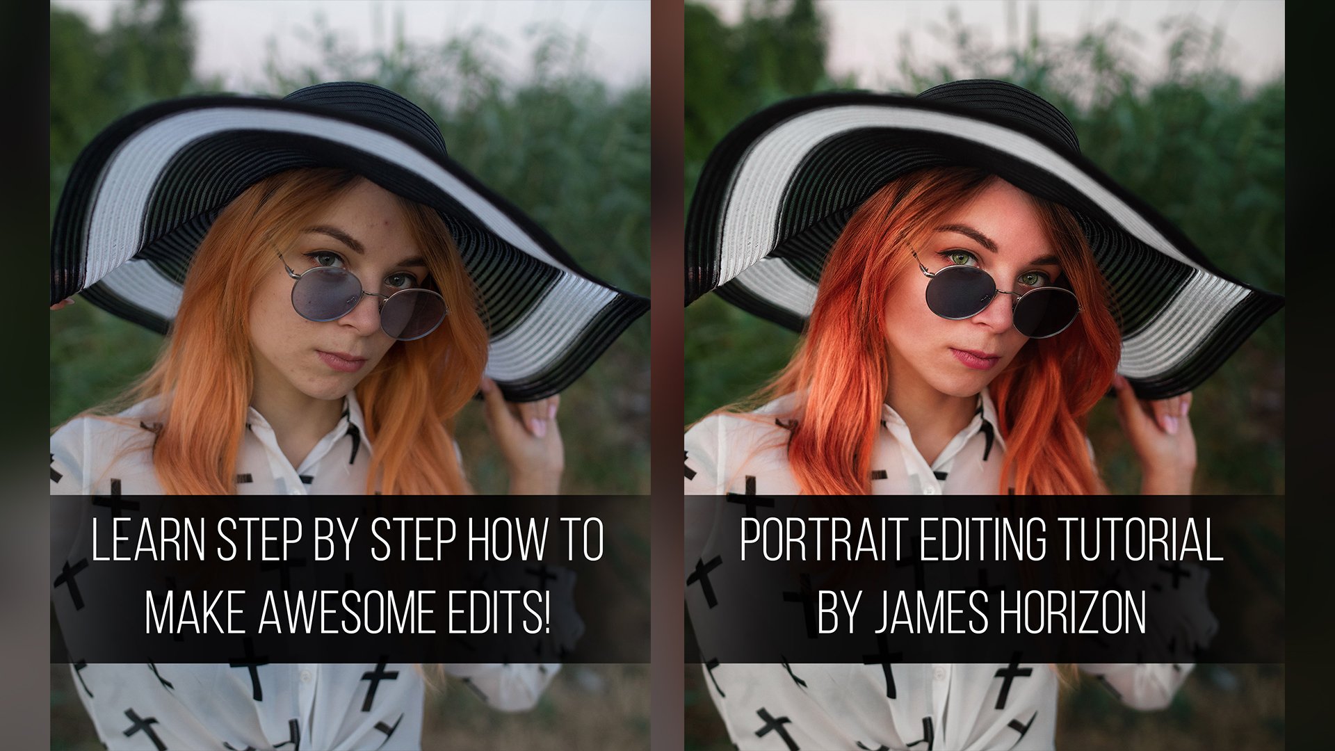 PS和LR人像后期处理编辑视频教程-Portrait Editing Tutorial by James Horizon | Adobe Lightroom & Photoshop