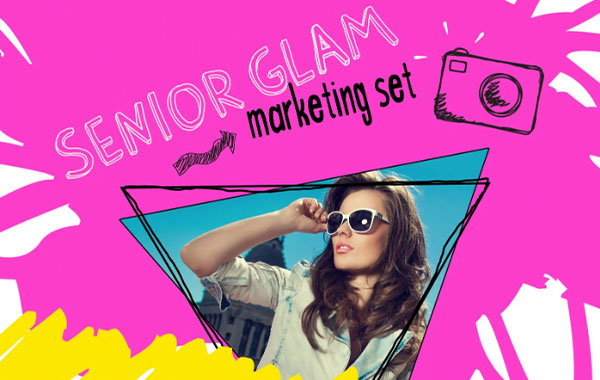 高级摄影公司宣传营销套装-Senior Glam Marketing Set
