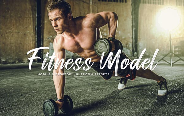 11组运动健身细节增强LR预设调色滤镜-Fitness Model Mobile Desktop Lightroom Presets
