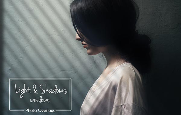 窗户光线光影叠加合成图层-Light and Shadows Overlays