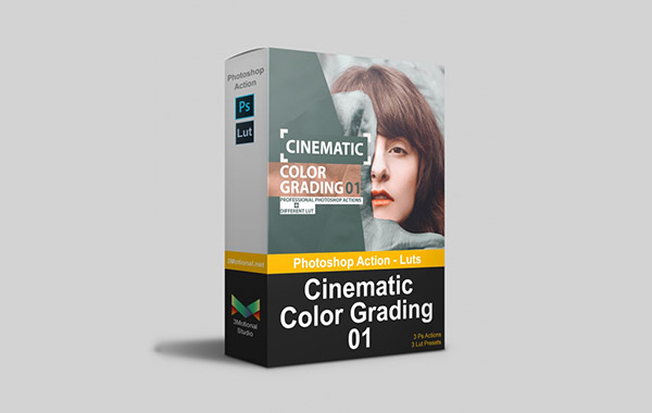电影色彩分级PS/PR/AE/FCPX 达芬奇LUTS视频滤镜-Cinematic Color Grading 01 Premium Photoshop actions
