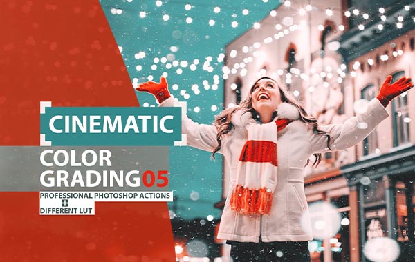 电影风格高级PS动作及/PR/AE/FCPX 达芬奇LUTS视频滤镜-Cinematic color grading 05 Photoshop Actions