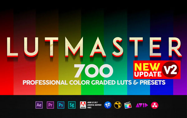 500种专业级别的颜色LUTS-Cinepunch LUTMASTER Color Suite