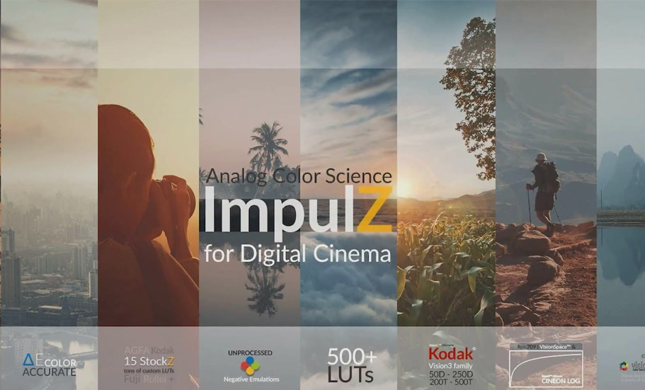 专业电影胶片LUT调色预设-ImpulZ 1.1 LUTs Ultimate for Digital Cinema (Win/Mac)
