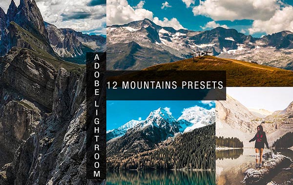 12组风景山脉LR预设调色滤镜12 mountains lightroom presets