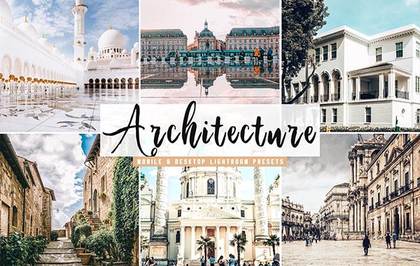 建筑摄影室内家居LR预设调色滤镜-Architecture Lightroom Presets Pack