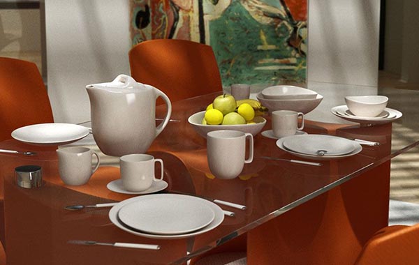 3d Max模型 Evermotion Archmodels Vol 057 餐具组合-茶具组合-杯子-酒杯-茶壶-碗等模型合集