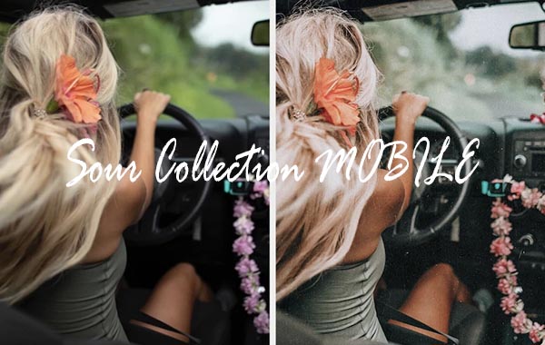活力女孩旅拍海边Sour系列手机LR预设调色滤镜-Sour Collection MOBILE