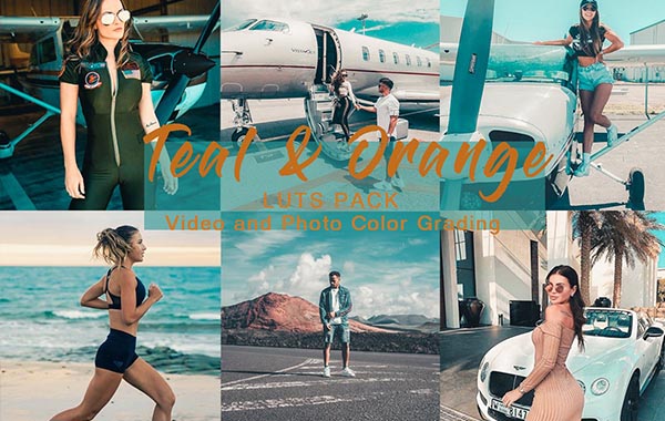 专业蓝绿色调橙色调LUTS视频预设调色滤镜-TEAL & ORANGE | LUTs Pack