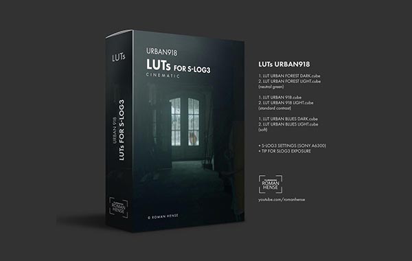 索尼电影级LUT预设“城市918”专为S-LOG3颜色分级调色LUT预设-CINEMATIC LUTs “URBAN-918” for S-LOG3 color grading