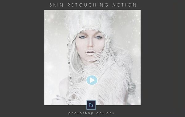 Photoshop动作皮肤修饰动作及视频教程-Skin Retouching by Amanda Diaz