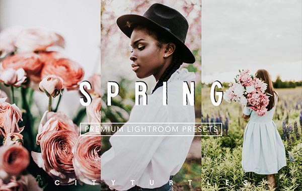 充满活力温暖奶白色调电脑手机LR预设调色滤镜-Vibrant SPRING Lightroom Presets