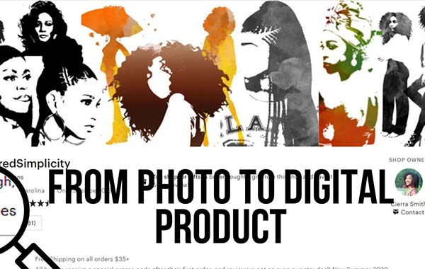 个性化图标LOGO等设计教程-Design PERSONALIZED SVG cut files (of people!) | From photograph to digital Etsy Product with Cierra Smith