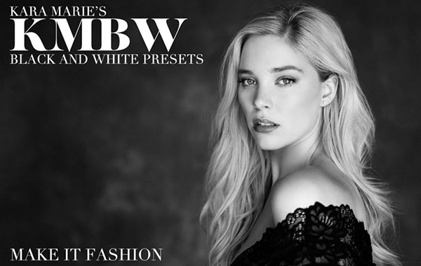 摄影师Kara Marie的专业私房人像黑白LR预设调色滤色-Kara Marie’s Badass B+W Lightroom Preset Collection