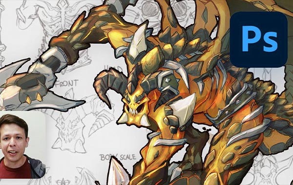 Photoshop 2020角色概念艺术与设计-Character Concept Art & Design in Photoshop 2020
