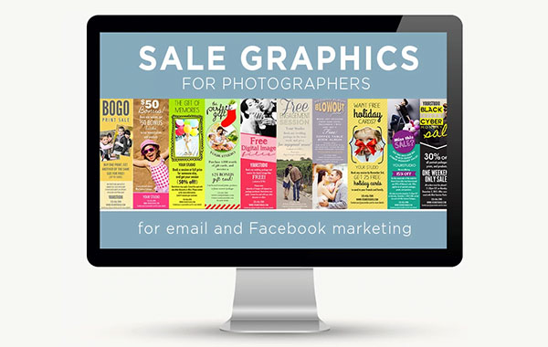 摄影师用于电子邮件和社交媒体营销的销售模板-Sale Graphics for Photographers for Email and Facebook Marketing