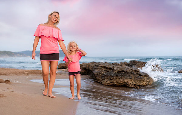 夏天母女海边漫步照片后期处理调色视频教程-ShootCreateCaptivate – “Summer Pastels” – Post Processing Tutorial