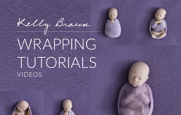 新生儿婴儿拍摄包裹方法拍照姿势摄影视频教程-Wrapping Tutorials by Kelly Brown