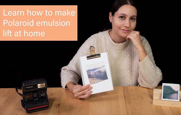 如何将宝丽来变成可以在家中完成的精美印刷品-Learn How To Make Polaroid Emulsion Lift at Home with Moea Creugnet
