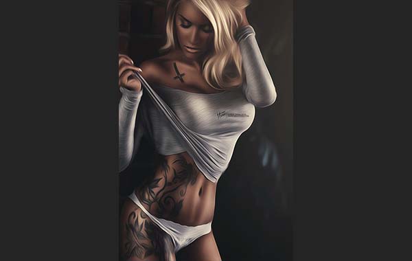 俄罗斯摄影师Max Twain性感美女油画后期视频教程-Max Twain – Oil – Post Processing Video