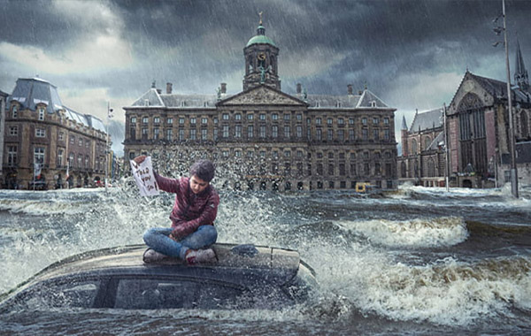 PS后期合成视频教程-淹没的阿姆斯特丹-Flooded Amsterdam by Adrian Sommeling