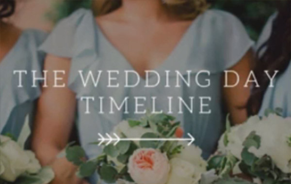 婚礼时间表-婚礼摄影时间安排视频教程-The Wedding Day Timeline with Ashley Scobey