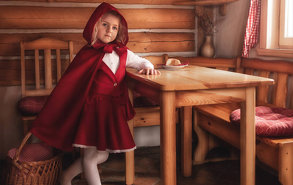 小女孩小红帽室内照片后期处理调色修饰视频教程-ShootCreateCaptivate – My Little Red Riding Hood Special Edition
