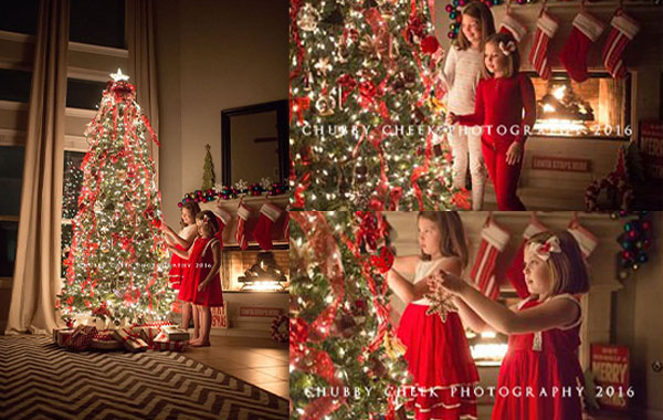 如何拍摄你的孩子和你的圣诞树传统视频教程-How To Photograph Your Kids And Your Christmas Tree Tradition by Chubby…