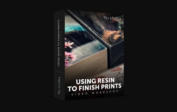 用艺术树脂完成版画-Finishing Prints With Resin – Workshop by Denise Love