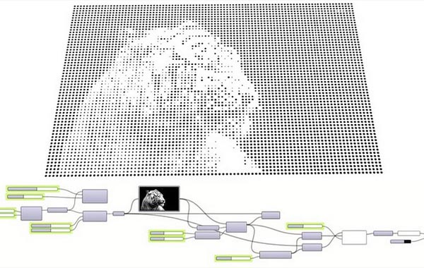 在Grasshopper for Rhino中使用图像采样器进行像素化图像-Pixelated Images with Image Sampler in Grasshopper for Rhino