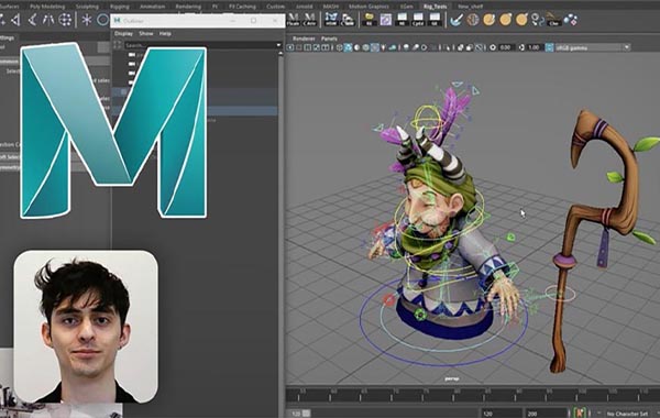 玛雅2020角色建模基础视频教程-Rigging 101 For Games – Maya 2020