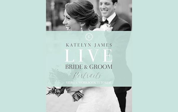 婚礼新娘和新郎合影拍摄视频教程-Bride and Groom Posing by Katelyn James