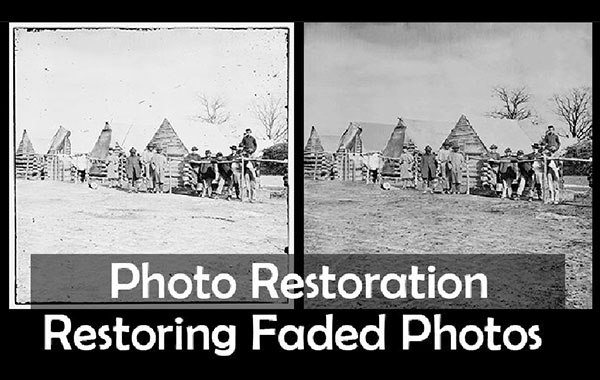 照片恢复技术–老照片褪色图像修复处理视频教程-Photo Restoration Techniques – Faded Images with Jonathon Parker