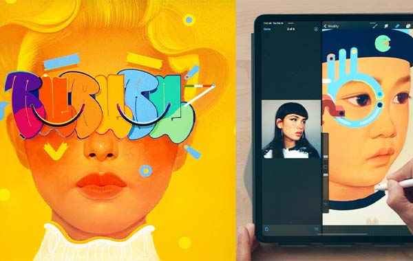 Creative Portrait Illustration with Procreate