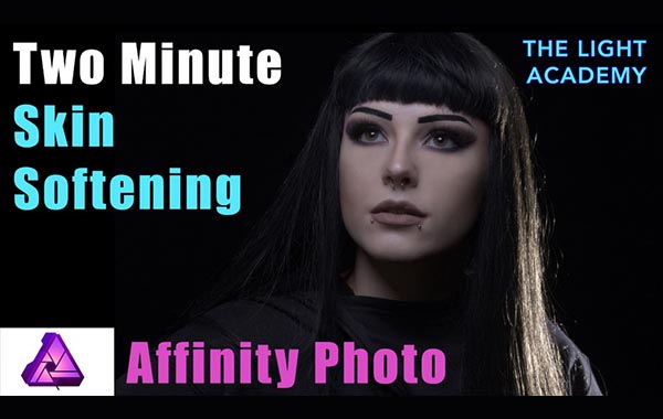 PS人物肖像美肤后期图像修饰处理视频教程-How to Achieve Two Minute Skin Softening in Affinity Photo with Tony Bramley