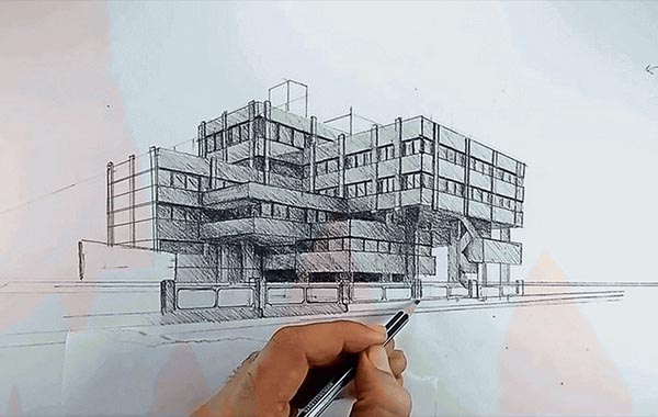 从头到尾逐步绘制透视图-Drawing Perspective Step By Step-beginning To Advanced by Mahdi Tavasoli
