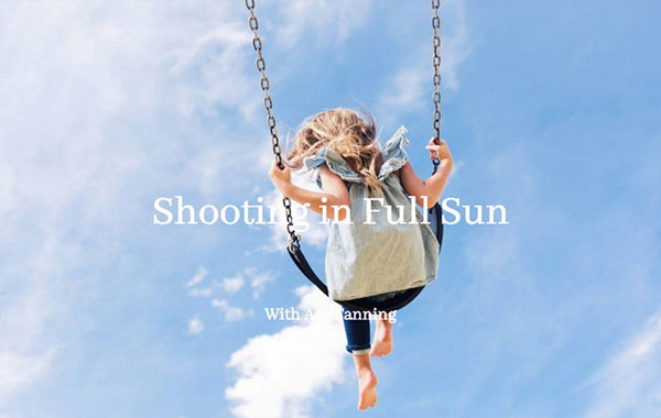人像摄影全日光拍摄视频教程-Shooting in Full Sun with Ace Fanning