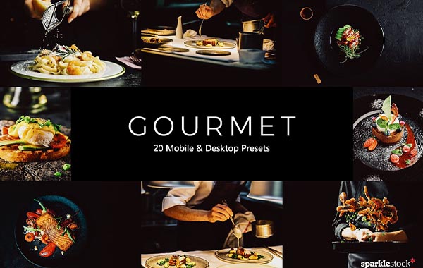 20 Gourmet Lightroom Presets & LUTs