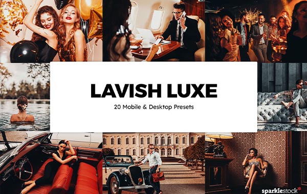 20 Lavish Luxe Lightroom Presets & LUTs