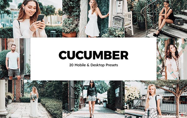 20 Cucumber Lightroom Presets & LUTs