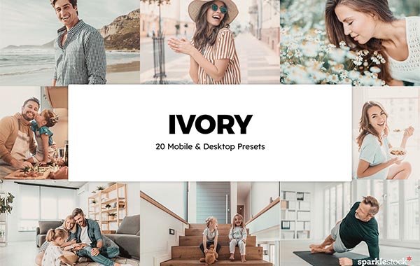 20 Ivory Lightroom Presets & LUTs
