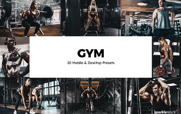 20 Gym Lightroom Presets & LUTs